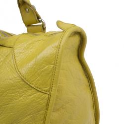 Pre Owned حقيبة بالنسياغا جاينت 22 جولد سيتي جلد عجل أصفر