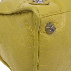 Pre Owned حقيبة بالنسياغا جاينت 22 جولد سيتي جلد عجل أصفر