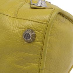 Pre Owned حقيبة بالنسياغا جاينت 22 جولد سيتي جلد عجل أصفر