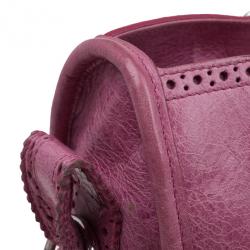 Pre Owned حقيبة عمل بالنسياغا جاينت بروجز وردي للعمل