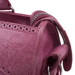 Pre Owned حقيبة عمل بالنسياغا جاينت بروجز وردي للعمل