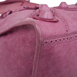 Pre Owned حقيبة عمل بالنسياغا جاينت بروجز وردي للعمل