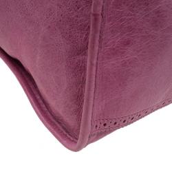 Pre Owned حقيبة عمل بالنسياغا جاينت بروجز وردي للعمل