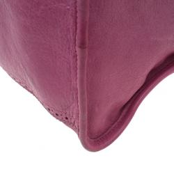 Pre Owned حقيبة عمل بالنسياغا جاينت بروجز وردي للعمل