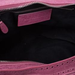 Pre Owned حقيبة عمل بالنسياغا جاينت بروجز وردي للعمل