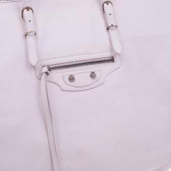 مملوكة مسبقًا حقيبة يد بالنسياغا A4 بابيه جلد وردية