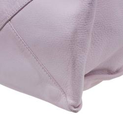 مملوكة مسبقًا حقيبة يد بالنسياغا A4 بابيه جلد وردية