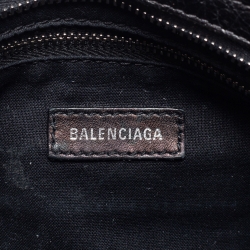 Pre Owned Balenciaga Grey Leather Mini Classic City Bag