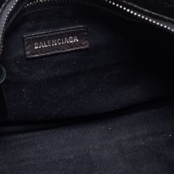 Pre Owned Balenciaga Grey Leather Mini Classic City Bag