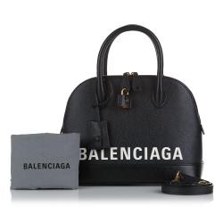 مملوكة مسبقًا Balenciaga Black Ville S Top Handle Satchel