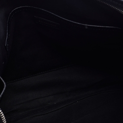 Pre Owned Balenciaga Black Leather Bazar Graffiti Zip Pouch