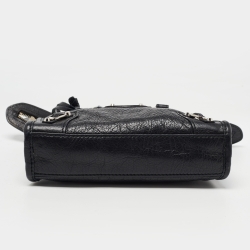 Pre Owned Balenciaga Black Leather Nano Classic City Bag