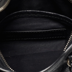 Pre Owned Balenciaga Black Leather Nano Classic City Bag