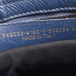 Pre Owned Balenciaga Nay Blue Leather Small Classic City RH Tote