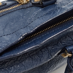 Pre Owned Balenciaga Nay Blue Leather Small Classic City RH Tote