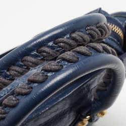 Pre Owned Balenciaga Nay Blue Leather Small Classic City RH Tote