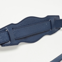 Pre Owned Balenciaga Nay Blue Leather Small Classic City RH Tote