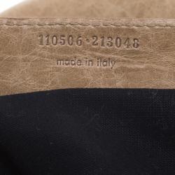 Pre Owned Balenciaga Oatmeal Leather XL RH City Tote