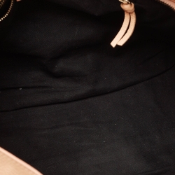 Pre Owned Balenciaga Peach Leather Metallic Edge Classic City Tote