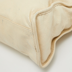 Pre Owned Balenciaga Cream Leather RH Classic City Bag
