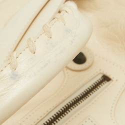 Pre Owned Balenciaga Cream Leather RH Classic City Bag
