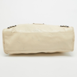 Pre Owned Balenciaga Cream Leather RH Classic City Bag