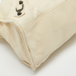 Pre Owned Balenciaga Cream Leather RH Classic City Bag