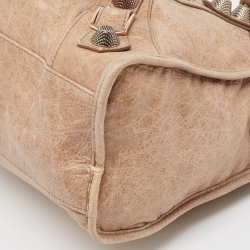 Pre Owned Balenciaga Beige Leather GGH Classic City Tote