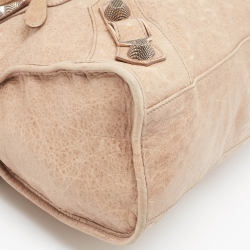 Pre Owned Balenciaga Beige Leather GGH Classic City Tote