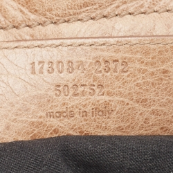 Pre Owned Balenciaga Beige Leather GGH Classic City Tote
