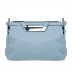 Pre Owned Balenciaga Blue Leather Ray Doctor Bag