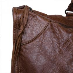 Pre Owned Balenciaga Brown Leather Giant 12 Tote
