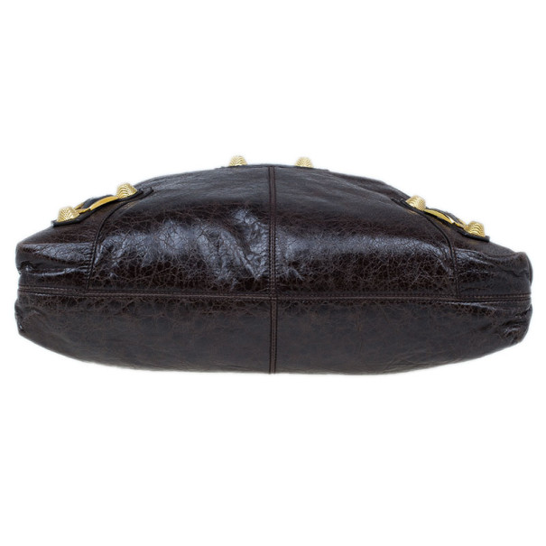 مملوكة مسبقًا Balenciaga Dark Brown Arena Giant Brief Tote