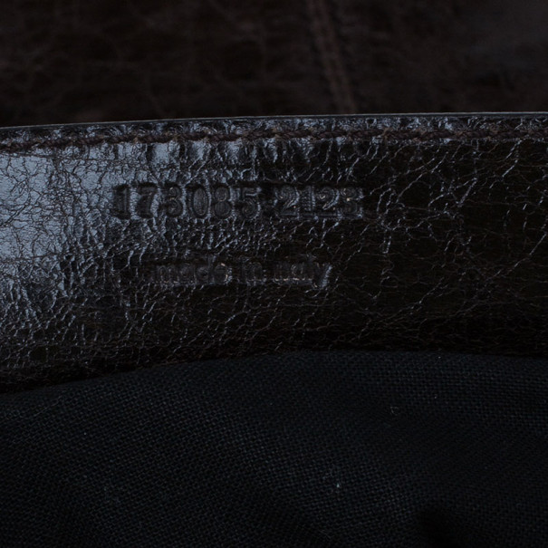 مملوكة مسبقًا Balenciaga Dark Brown Arena Giant Brief Tote