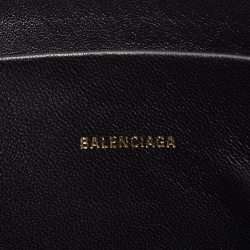 مملوكة مسبقًا Balenciaga Pink/Black Leather Ville Zip Pouch