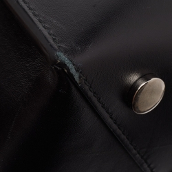 Pre Owned Balenciaga Black Leather Cable Shopper Tote