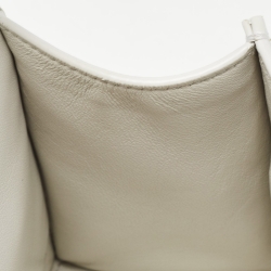 Pre Owned Balenciaga Off White Leather XS Hourglass Top Handle Bag