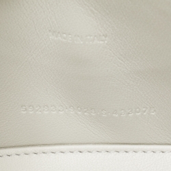 Pre Owned Balenciaga Off White Leather XS Hourglass Top Handle Bag