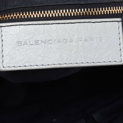 Pre Owned Balenciaga Mint Green Leather RH City Bag