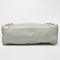 Pre Owned Balenciaga Mint Green Leather RH City Bag