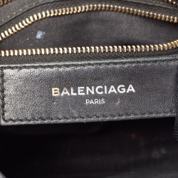 Balenciaga Black Leather Mini Metallic Edge Classic City Bag