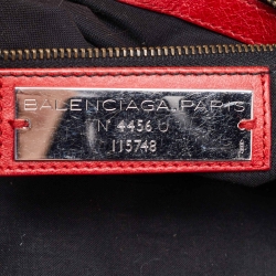 Pre Owned Balenciaga Rose Corail Leather Classic City RH Tote