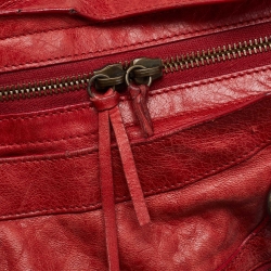Pre Owned Balenciaga Rose Corail Leather Classic City RH Tote