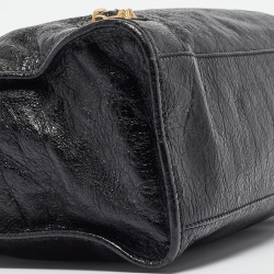 Pre Owned Balenciaga Black Leather RH Classic City Tote