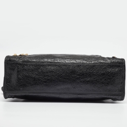 Pre Owned Balenciaga Black Leather RH Classic City Tote