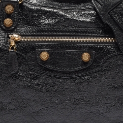 Pre Owned Balenciaga Black Leather RH Classic City Tote