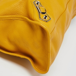 Pre Owned Balenciaga Mangue Leather Classic Metallic Edge City Bag