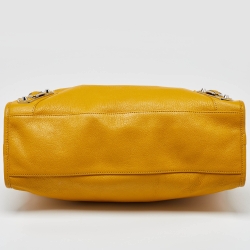 Pre Owned Balenciaga Mangue Leather Classic Metallic Edge City Bag