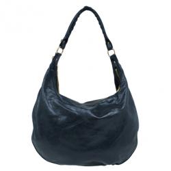 مملوكة مسبقًا Balenciaga Black Leather Giant Hobo
