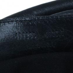 مملوكة مسبقًا Balenciaga Black Leather Giant Hobo